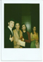 Alex ODogherty, Juanjo Macas y Sonia lvarez rodean a Rafael Utrera tras entregarle el premio  Asecn  2001 al mejor libro de cine: Film-Dalp Nazar.Productoras andaluzas.