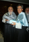 Rafael Utrera y Antonio Cascales en el doctorado Honoris Causa de Umberto Eco. Sevilla. 2010.